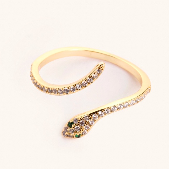 Gold Snake Ring - Picture 3 of 5